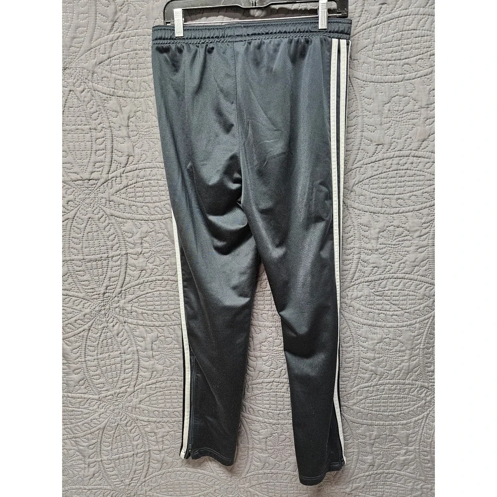 Mens Adidas Athletic Active Pants Size‎ M Black W White 3 Stripe